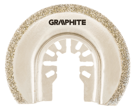 Picture of Graphite Tarcza póokrga HCS do ceramiki 65mm galwaniczne pokrycie nasypem diamentowym (56H063)
