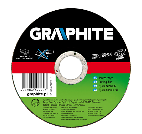 Picture of Graphite Tarcza tnca do kamienia 230x3,2x22,2mm 57H725