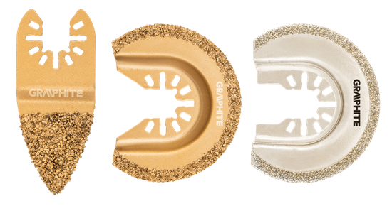 Picture of Graphite Zestaw brzeszczotów do ceramiki 3szt. (56H074)