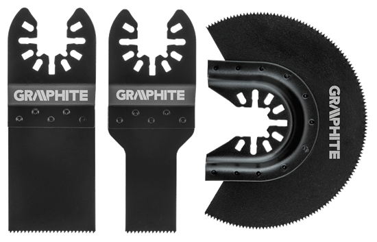 Picture of Graphite Zestaw brzeszczotów do drewna 3szt. (56H070)