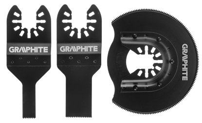 Picture of Graphite Zestaw brzeszczotów do metalu 3szt. (56H072)