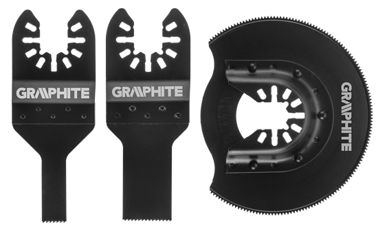Picture of Graphite Zestaw brzeszczotów do metalu 3szt. (56H072)