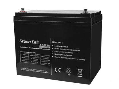 Изображение GREEN CELL Battery AGM 12V 75 Ah