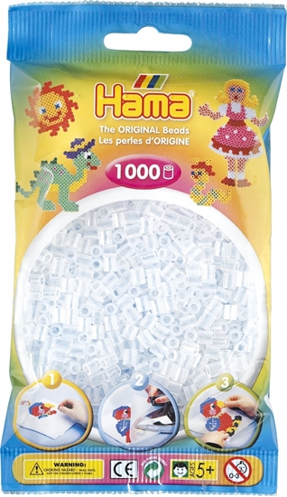 Picture of Hama Beads Hama midi koraliki 1000stk przezroczysty