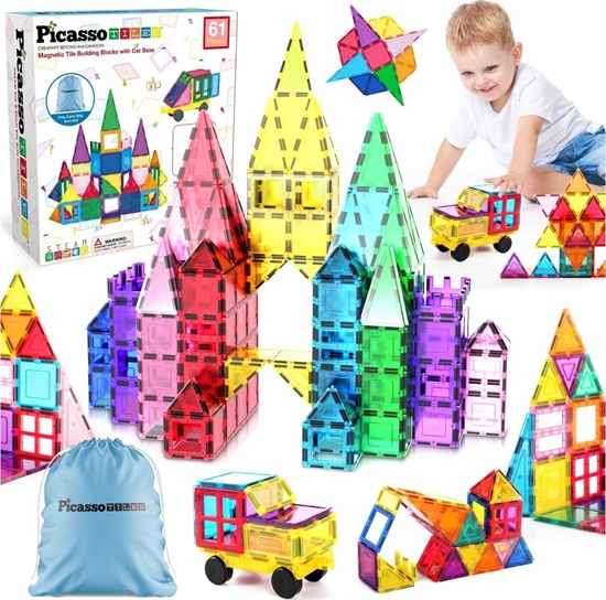 Picture of Happy Kiddo PC61 KLOCKI MAGNETYCZNE 61w1 PICASSO TILES