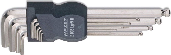Изображение Hazet Allen key set 2105LG / 9H - 9-piece