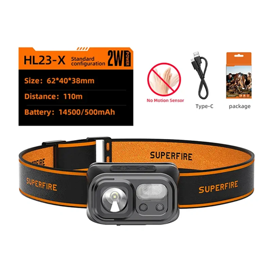 Изображение Headlamp HL23-X Superfire 116lm