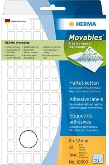 Picture of Herma Etykiety samoprzylepne 8x12 mm (10600)