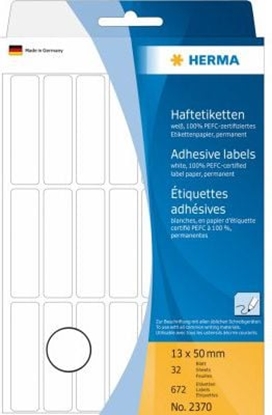 Picture of Herma Etykiety samoprzylepne, biae 13x50 mm 672 Szt. - 2370