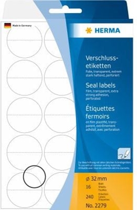 Picture of Herma Etykiety samouszczelniajce fi 32 mm (2279)