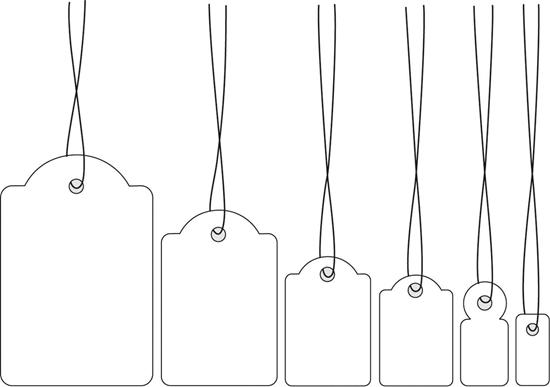 Picture of HERMA Strung marking tags 25x38 mm with red string 1000 pcs.