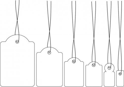 Attēls no HERMA Strung marking tags 32x50 mm with white string 1000 St
