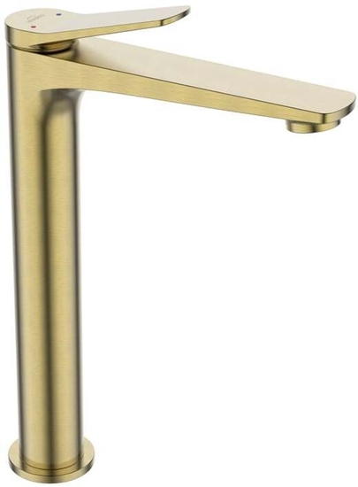 Изображение HIGH WASHBASIN MIXER NESTOS BRUSHED GOLD