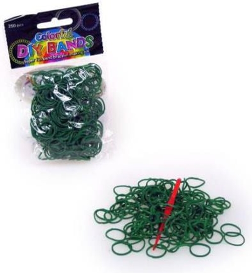 Picture of Hipo Gumki ciemnozielone do robienia bransoletek, 250 sztuk (620079)