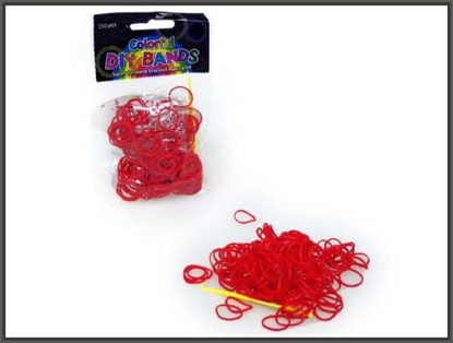 Picture of Hipo Gumki czerwone do robienia bransoletek, 250 sztuk (620071)