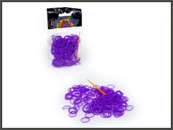 Picture of Hipo Gumki fioletowe do robienia bransoletek, 250 sztuk (620072)