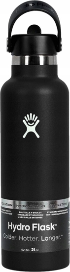 Picture of Hydro Flask Hydro Flask Standard Mouth Flex Straw Cap Black 21oz czarny