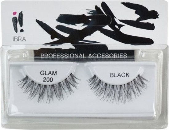 Picture of Ibra IBRA_Para sztucznych rzs na pasku Glam 200 Black