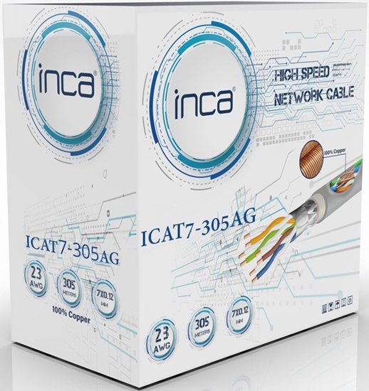 Picture of Inca kabel Ethernetowy ICAT7-305AG S/FTP1 23 AWG kabel CAT7 305M