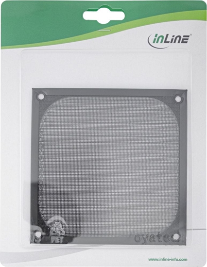 Изображение InLine Filtr przeciwkurzowy na wentylator 120mm Czarny (33370S)