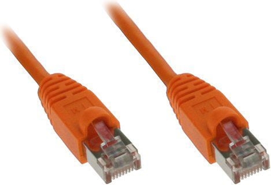 Изображение InLine Kabel krosowy 1000Mbit RJ45 0.3m pomaraczowy (72533O)