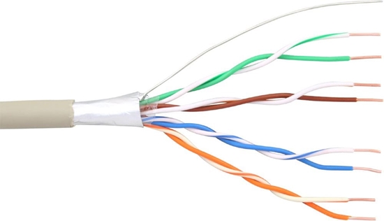 Picture of InLine Kabel tefoniczny instalacyjny 4x2x0.6mm ekranowany, 100m (69987)