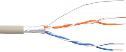 Picture of InLine Kabel Telefoniczny 4 yy, 2x2x06mm, ekranowany, 25m (69980C)