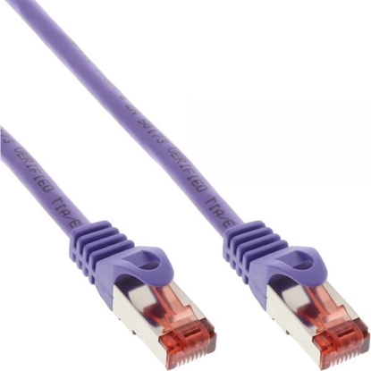 Attēls no InLine Patch Kabel Sieciowy S/FTP PiMF Cat.6 PVC copper fioletowy 7.5m - 76407P
