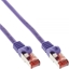 Изображение InLine Patch Kabel Sieciowy S/FTP PiMF Cat.6 PVC copper fioletowy 7.5m - 76407P
