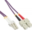 Attēls no InLine Patchcord wiatowodowy LC/SC, 50/125µm, OM4 15m (88655P)