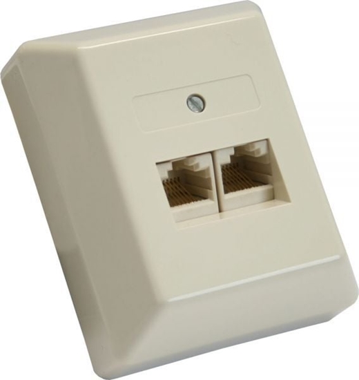 Picture of InLine Puszka cienna 2x RJ45, 2x 8 Port (69988B)