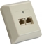 Attēls no InLine Puszka cienna 2x RJ45, 2x 8 Port (69988B)