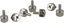 Attēls no InLine rubki 12mm do obudowy  srebrne 6 szt. (77770A)