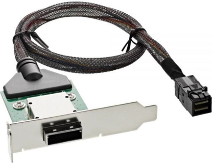 Attēls no InLine SAS HD Low Profile Adapter Bracket zewn. SFF-8088 - wewn. SFF-8643 0.5m (27656A)