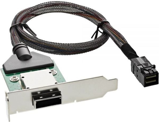 Picture of InLine SAS HD Low Profile Adapter Bracket zewn. SFF-8088 - wewn. SFF-8643 0.5m (27656A)