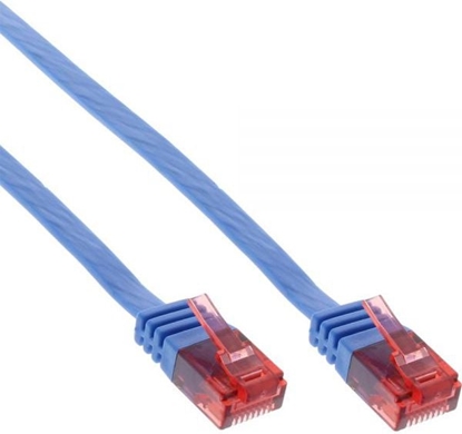 Attēls no InLine Ultraslim Patchcable U/UTP, Cat.6, niebieski, 10m (71600B)