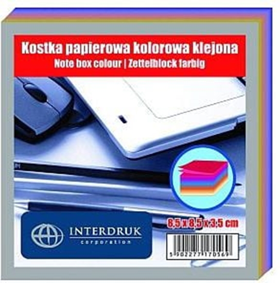Изображение Interdruk KOSTKA PAPIEROWA KOLOROWA (KOSPAPFK)