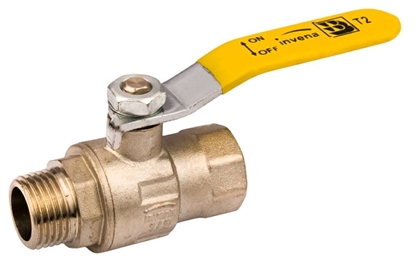 Изображение Invena Kurek gazowy gwint wewntrzny/zewntrzny 1/2" - GZ-30-015