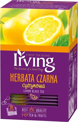 Изображение Irving Herbata czarna cytrynowa 20 torebek