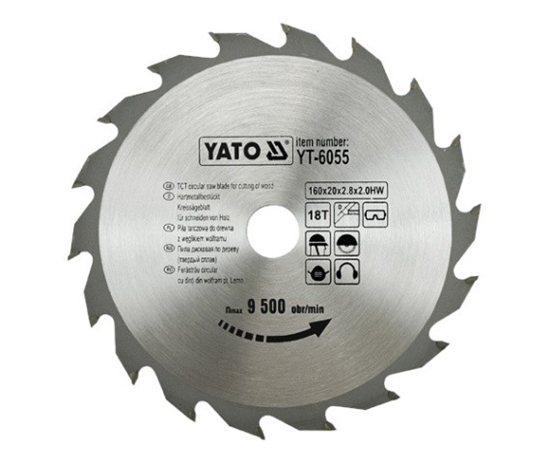 Picture of Yato Pia tarczowa do drewna 160x20mm 18z YT-6055