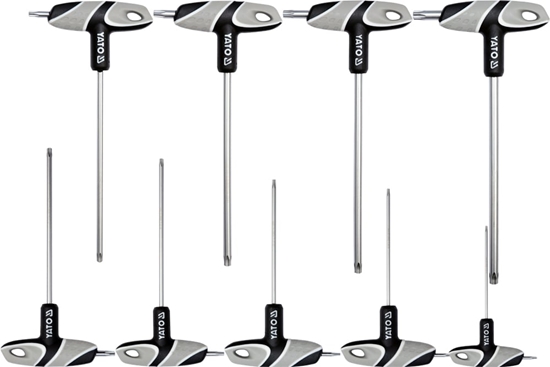 Изображение Yato Zestaw kluczy trzpieniowych torx typ T T10-T50 9szt. (YT-05615)