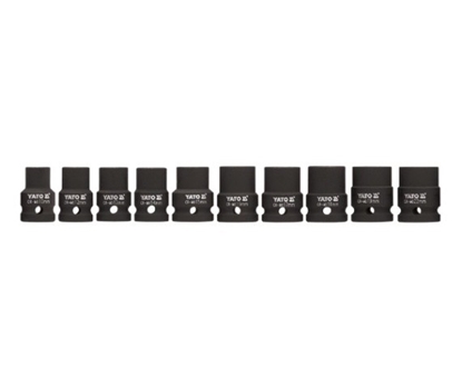 Picture of Yato Zestaw nasadek udarowych 6-ktnych 1/2" 10-22mm 10szt. (YT-1025)