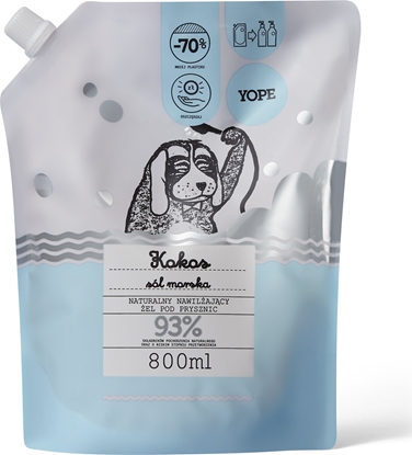 Picture of Yope YOPE el pod prysznic KOKOS i SÓL MORSKA 800ml - zapas