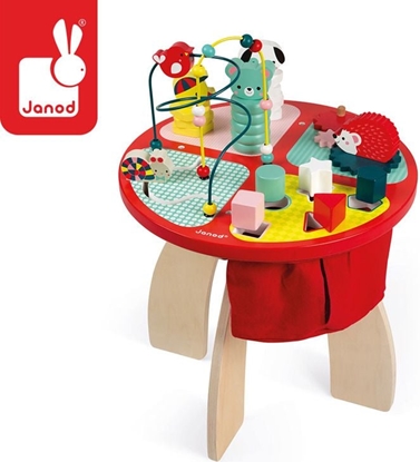 Attēls no Janod Stolik edukacyjny duy drewniany Baby Forest (J08018)