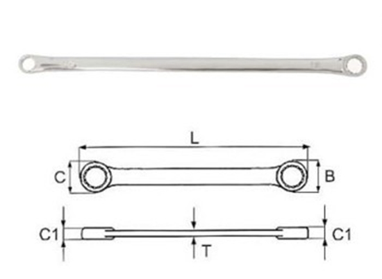 Picture of Jonnesway Klucz oczkowy dwustronny 13 x 15mm (W611315)