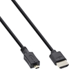 Picture of Kabel InLine HDMI Micro - HDMI 0.5m czarny (17555D)