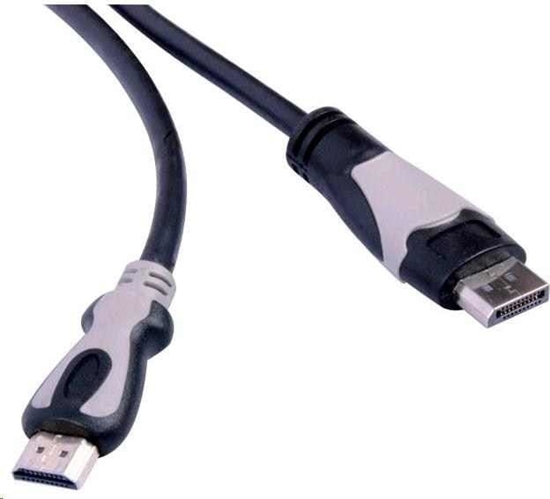 Изображение Kabel PremiumCord DisplayPort - HDMI 3m czarny (kportadk01-03)