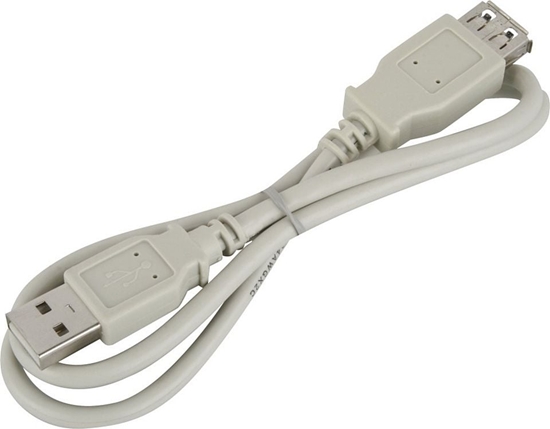 Изображение Kabel USB Goobay USB-A - USB-A 0.6 m Biay (68624)