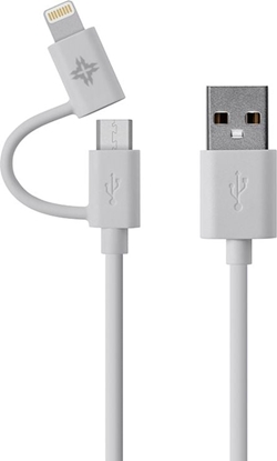Attēls no Kabel USB iBattz USB-A - Lightning 1 m Biay (IB-CBL-LGN-WH)