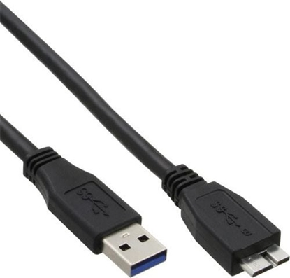 Attēls no Kabel USB InLine USB-A - micro-B 1 m Czarny (35410)